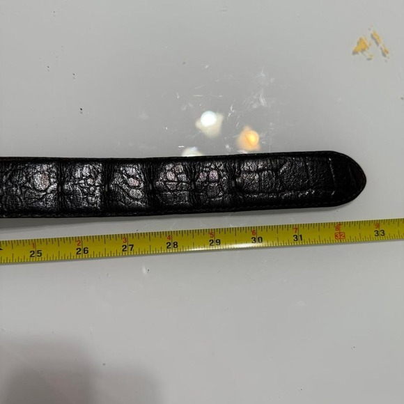Liz Claiborne black leather belt 25-30" waist XS - Picture 6 of 6